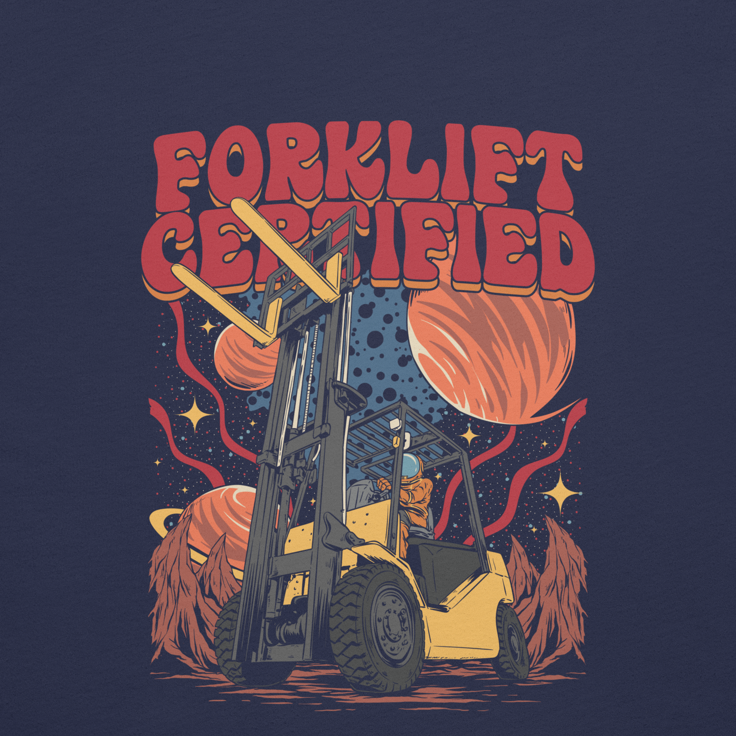 Astronaut Forklift - Back Design